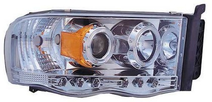 IPCW Chrome Halogen Projector Headlights 02-05 Dodge Ram